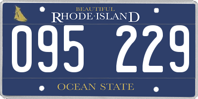 RI license plate 095229