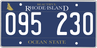 RI license plate 095230