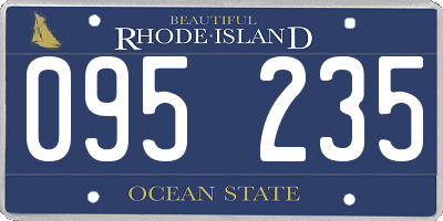 RI license plate 095235