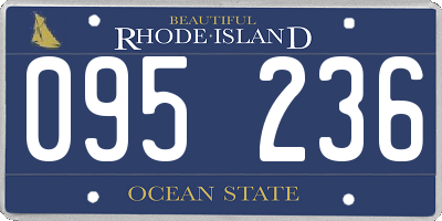 RI license plate 095236