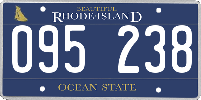 RI license plate 095238