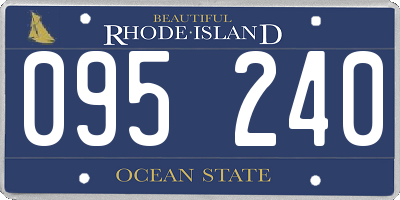 RI license plate 095240