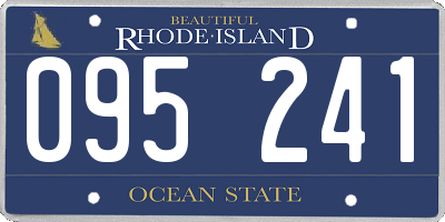 RI license plate 095241