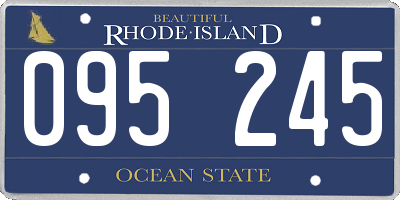 RI license plate 095245