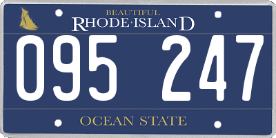 RI license plate 095247