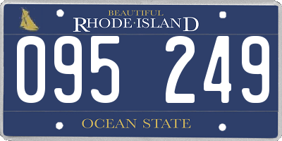RI license plate 095249