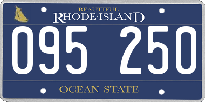RI license plate 095250