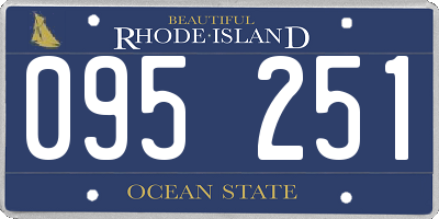 RI license plate 095251