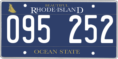 RI license plate 095252