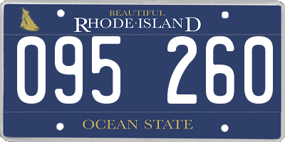 RI license plate 095260
