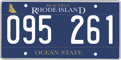 RI license plate 095261