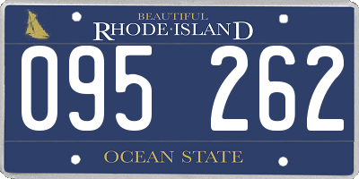 RI license plate 095262