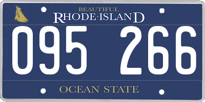 RI license plate 095266