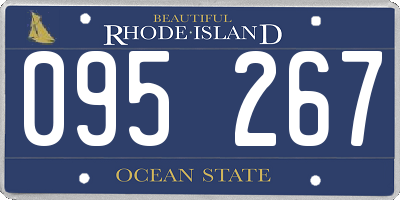 RI license plate 095267
