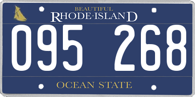 RI license plate 095268