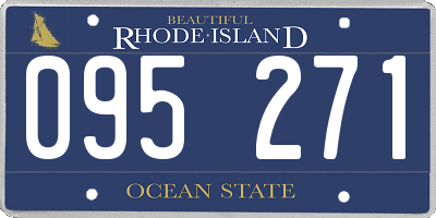 RI license plate 095271