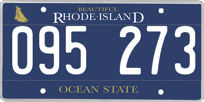 RI license plate 095273