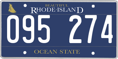 RI license plate 095274
