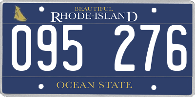 RI license plate 095276