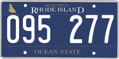 RI license plate 095277