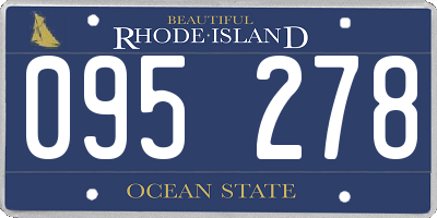 RI license plate 095278