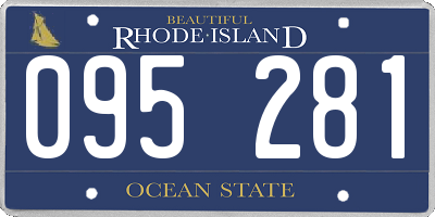 RI license plate 095281