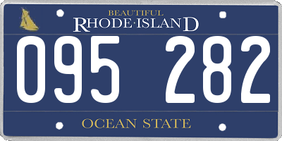 RI license plate 095282