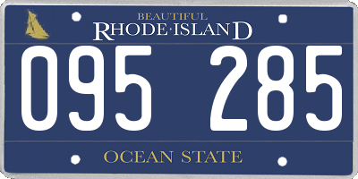 RI license plate 095285