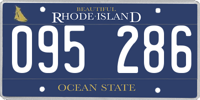 RI license plate 095286