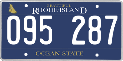 RI license plate 095287