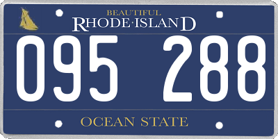 RI license plate 095288