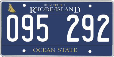 RI license plate 095292