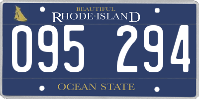 RI license plate 095294