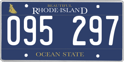 RI license plate 095297