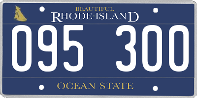 RI license plate 095300