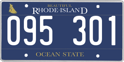 RI license plate 095301