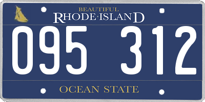 RI license plate 095312
