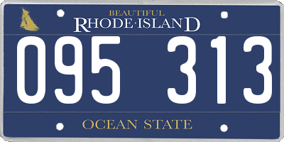 RI license plate 095313