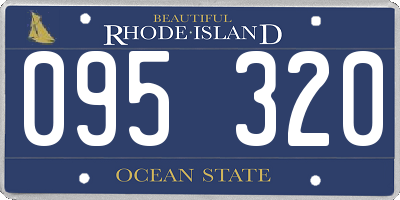 RI license plate 095320