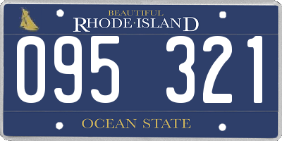RI license plate 095321
