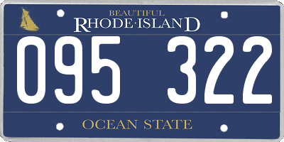 RI license plate 095322