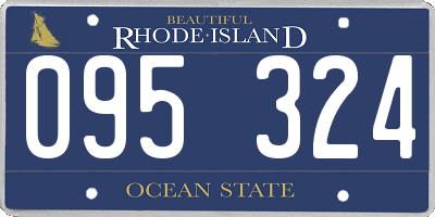 RI license plate 095324