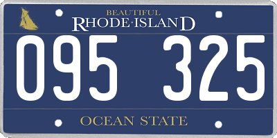 RI license plate 095325