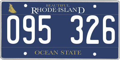 RI license plate 095326
