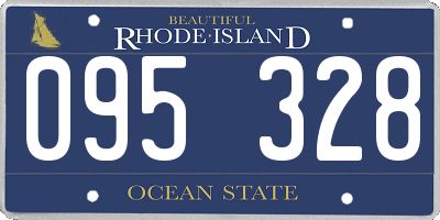 RI license plate 095328