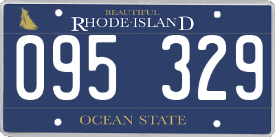 RI license plate 095329