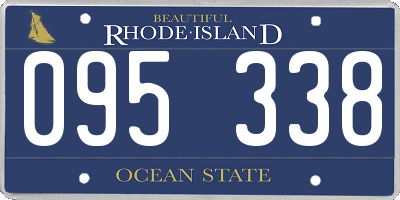 RI license plate 095338