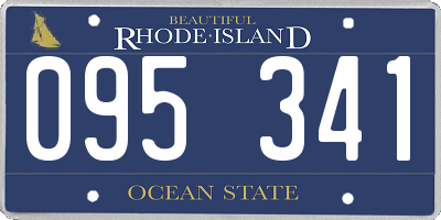 RI license plate 095341