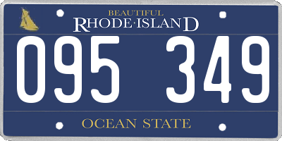RI license plate 095349