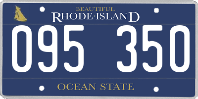 RI license plate 095350